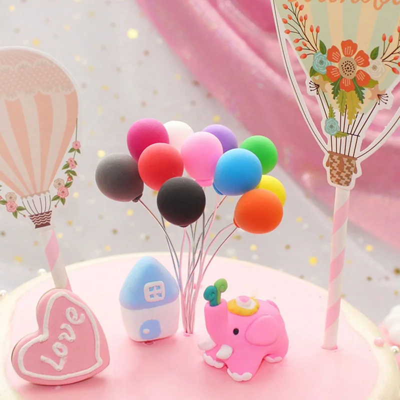 

1 pcs Colorful Balloon Cake Decoration Angel Wing Balloon Cake Topper for Party Decoration Dessert lovely Gifts