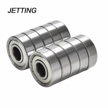 

JETTING Stainless Steel 10PCS Bearings Roller Scooter Ball Bearings Skate Skateboard Wheels Silver Bearings ABEC 7 608ZZ Shafts