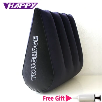 

High quality Toughage Inflatable Sex Pillow Positions Adult Sex Sofa Bed Cushion Triangle Wedge Pad Sofa Toys Sex Hold Pillow