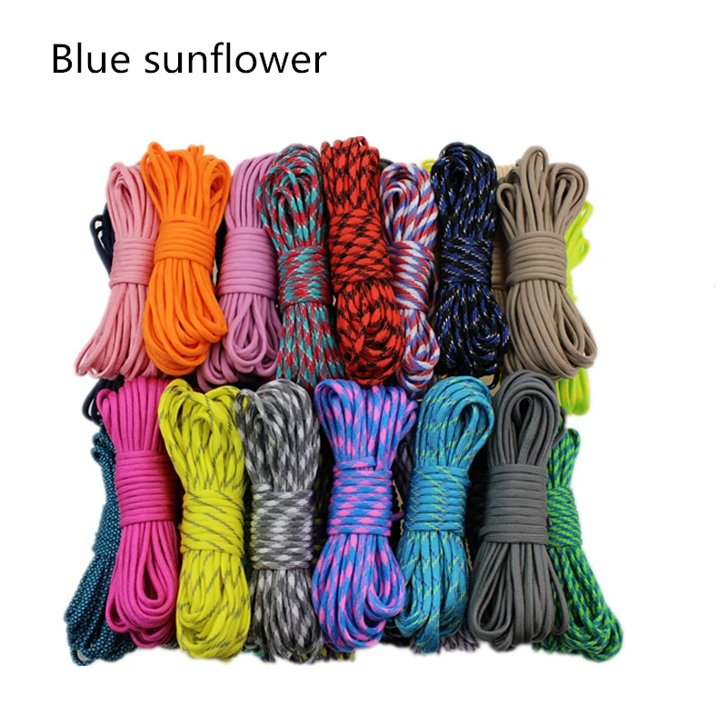6pcs*33FT 550 Parachute Cord Lanyard Rope Mil Spec Type III 7 Strand Outdoor camping | Спорт и развлечения