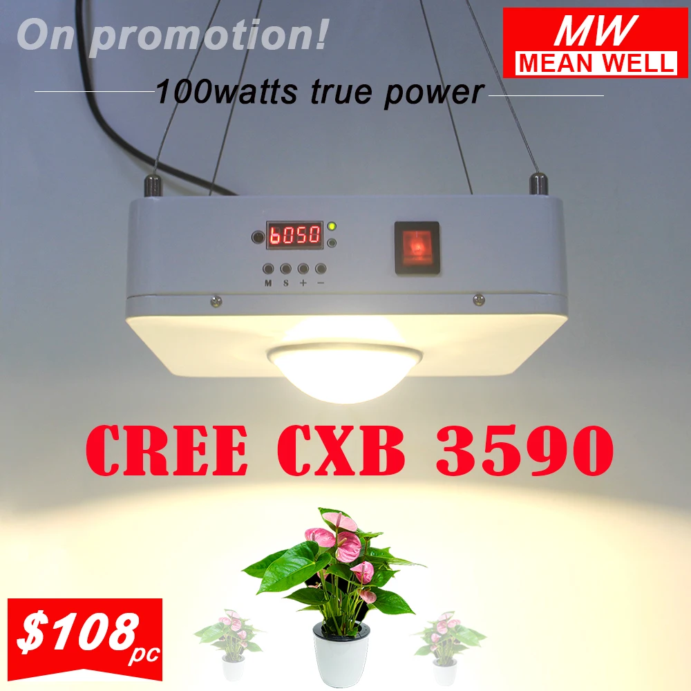 Cree COB CXB3590 CXB 3590 светодиодный светильник для выращивания растений 3000k 3500k 4500K 3