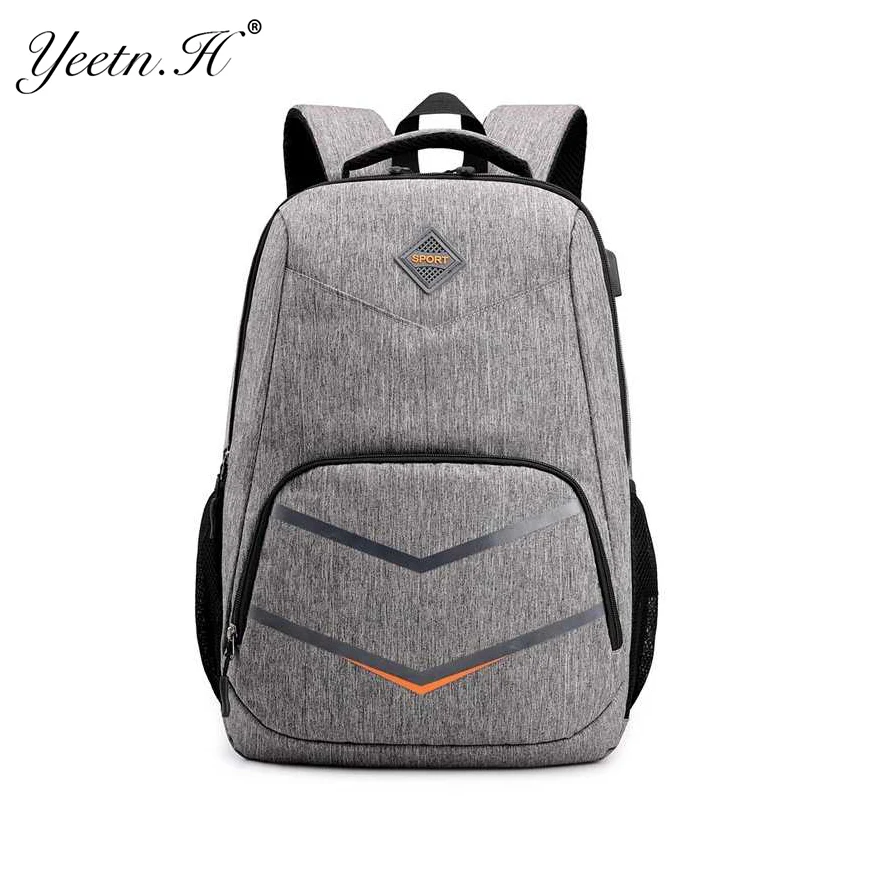 

Sac A Dos Rucksack Backpack Men Laptop Backpack Nylon Unisex Solid Softback Zipper Polyester Air Cushion Belt Solid Bag