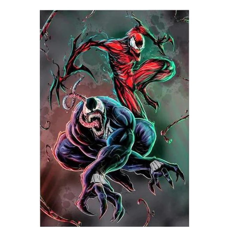 

Full Square/Round Drill 5D DIY Diamond Painting "VENOM and CARNAGE" Embroidery Cross Stitch Mosaic Home Decor Gift