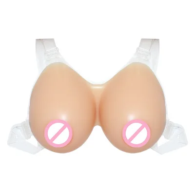 

1Pair 500g Cup Dark Artificial Breasts Beige Fake boobs realistic