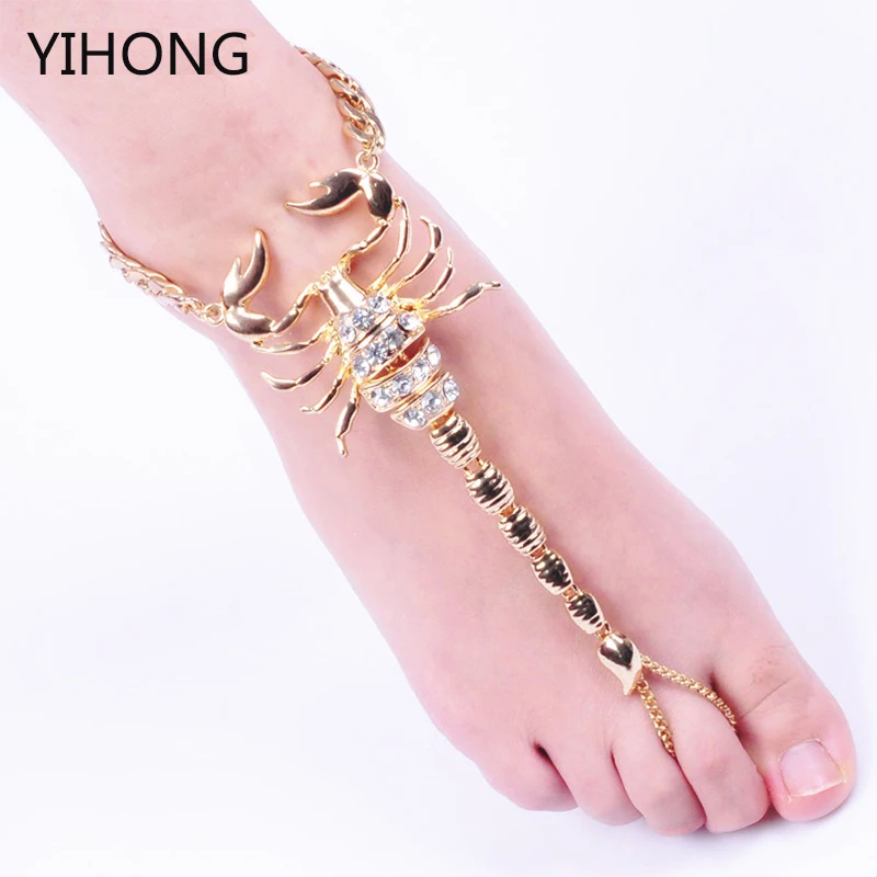 

Europe and the United States new alloy scorpion Anklet jewelry personality