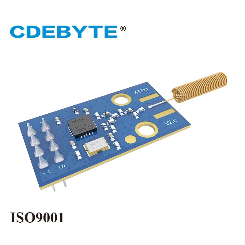 E07 M1101D TH CC1101 433 МГц 10 мВт пружинная антенна беспроводной трансивер CDEBYTE uhf10mW мгц