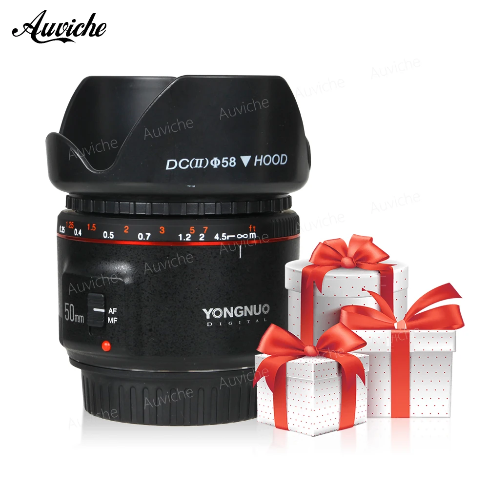 

Yongnuo YN50MM F1.8 II AF/MF 0.35M Focus Distance Standard Prime Lens for Canon EOS EF Mount for Canon 1300D 850D 800D 750D 700D