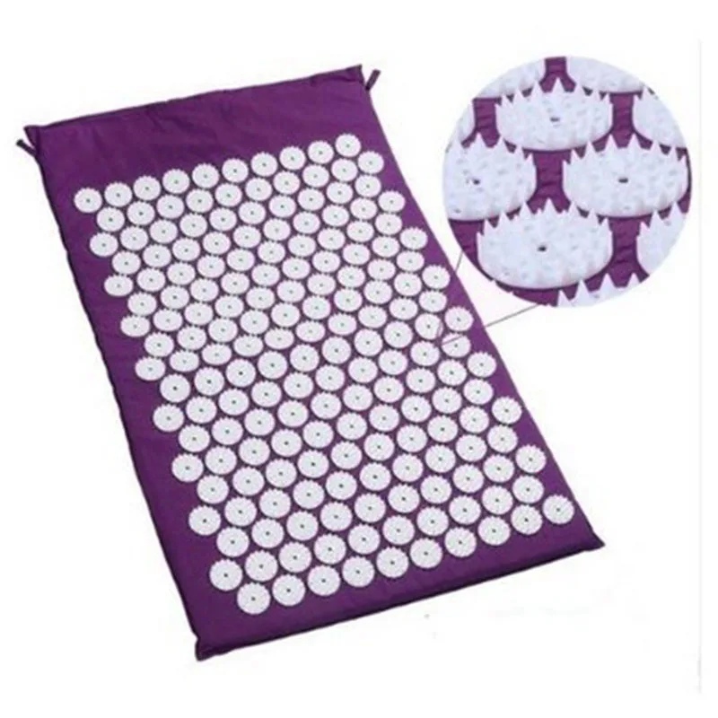 Conjuntos de Acupuntura Aliviar o Estresse Esteira + Travesseiro Massager Almofada Massagem Acupuntura Esteira Dor Nas Costas Rosa Pico Relaxamento Yoga 12 Cheap Instrumento cuidados c pés