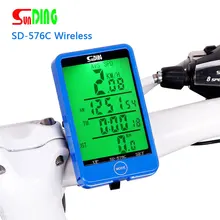 Bicycle Speedometer Wireless Computer Stopwach Odometer 27 Functions Water Resistant Touch Screen LCD Backlight Sunding SD