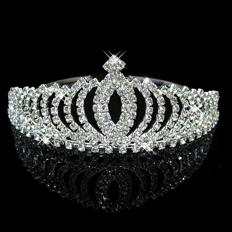 ДИЗАЙН Романтическая корона тиара Персиковое сердце элегантный кристалл горного хрусталя Свадебные украшения для волос Свадебные Вечерние
