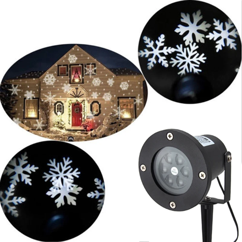 

LED Moving Laser Projector Lawn Light Waterproof Snowflake Landscape LED Stage Lamps For Christmas Party Light Xmas Garden Lamp