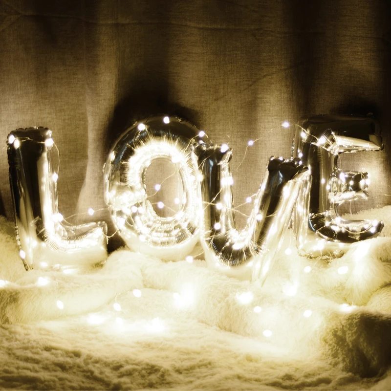 2M 5M 10M Copper LED Night Lights RGB Bedside Table Home Decor Fairy String Light Battery Powered Garland Lamp For Wedding Party (1)
