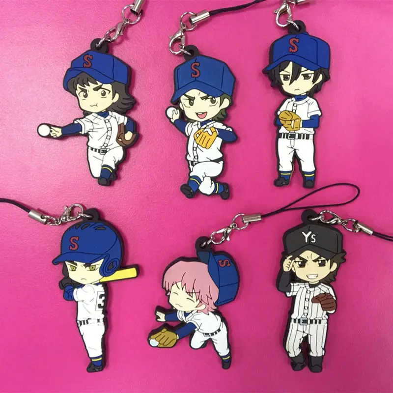 6 шт./компл. Ace of Diamond кулон фигурка аниме Hobby Eijun Furuya Satoru Kominato Haruichi брелки для