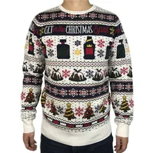 Забавный Рождественский свитер для мужчин и женщин, Рождественский пуловер, джемпер большого размера, S-2XL