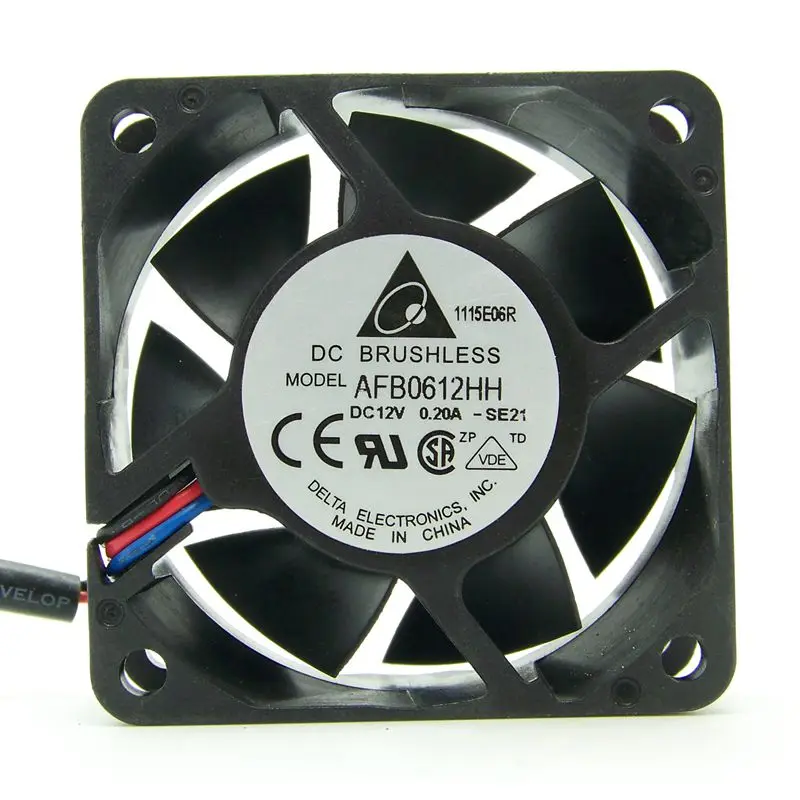 for delta 6025 12V 0.36A 3-wire AUB0612HH Server Inverter Cooling fan