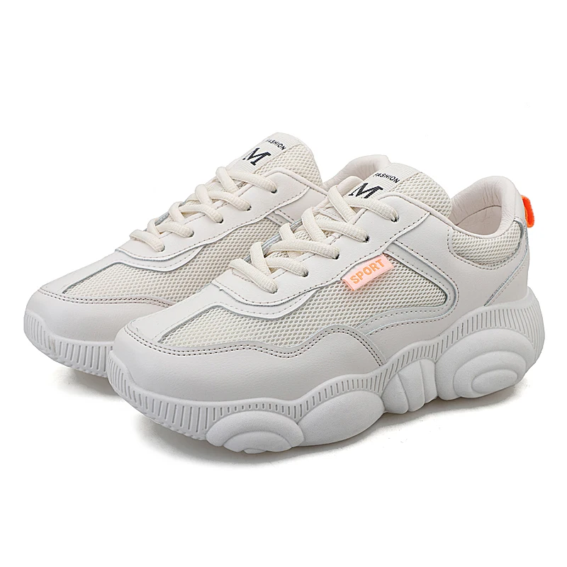 

Women Shoes Autumn Flat Vulcanized Shoes Fashion Female Casual Platform Sneakers Ladies Lace Up Breathable Shoes Tenis Feminino