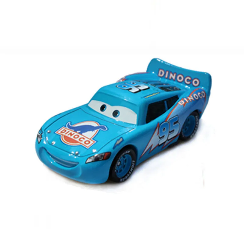Disney Cartoon Pixar Cars 2 Blue Dinoco McQueen литая под давлением металлическая Игрушечная машина