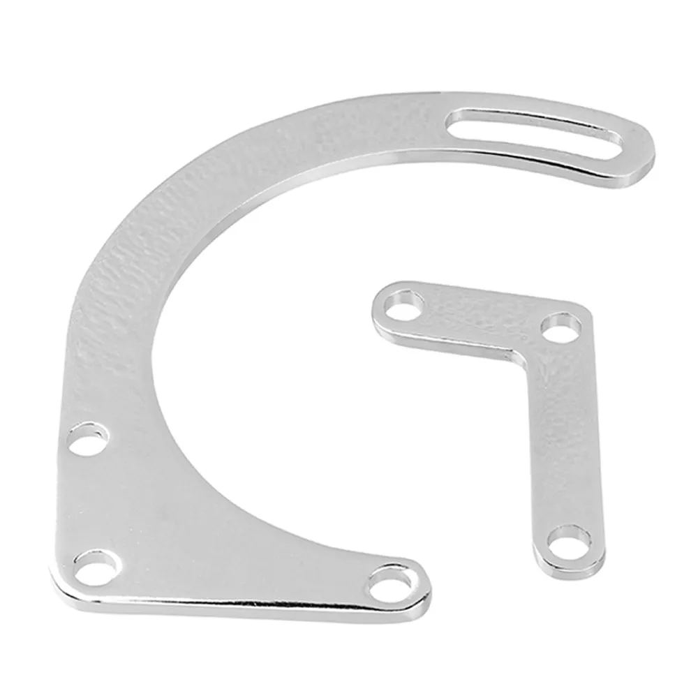 

Chrome Low Mount Alternator Bracket Short Water Pump SWP Drivers Side for SB Chevy Car Alternator Support Accessory #YL1