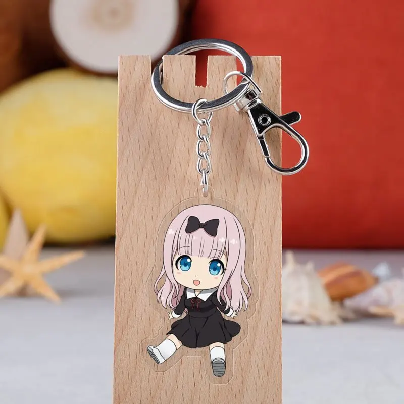 

Japanese Anime Kaguya-sama: Love Is War Cartoon Figure Car Key Chains Holder Best Friend Graduation Chirstmas Day Gift