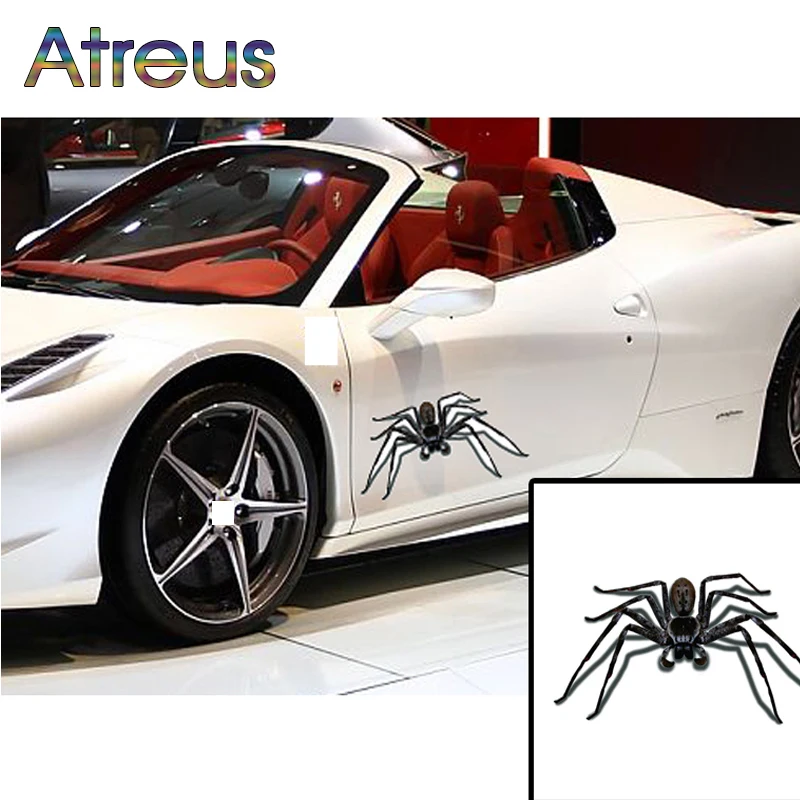 

Atreus car styling 3D spider stickers for Mercedes W203 W204 W211 CLA GLA W176 Mazda CX-7 Volvo XC60 XC90 V70 S80 S60 V60