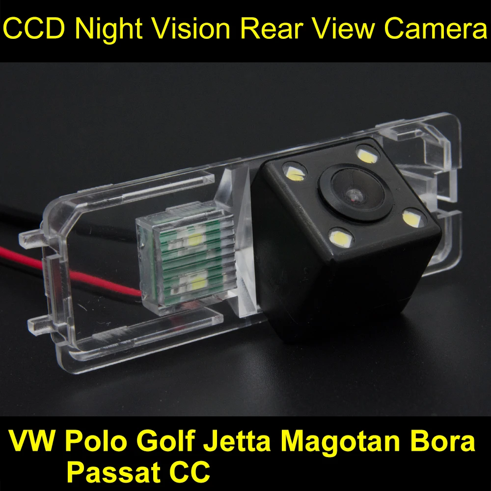 

Waterproof 4 LED Car Rear view Camera BackUp Reverse Parking Camera for VW Polo Golf Jetta Magotan Bora Passat CC car 8008LED