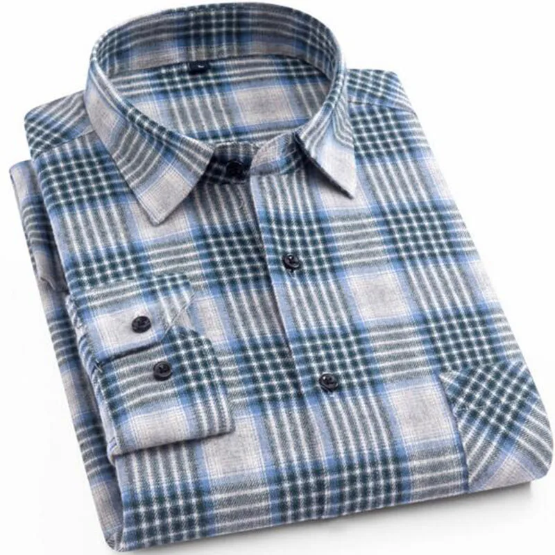 الرجال كم طويل نمط إنجلترا منقوشة Printd طحن عارضة قمصان Camisa ، طية صدر السترة واحد الصدر الفانيلا تي شيرتات قطن أعلى تنفس