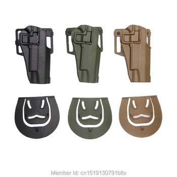 

Outdoor Hunting Gun Accessories Tactical Holster Right Hand Gun Paddle with Belt Holster for Colt 1911 Black Tan Army Green