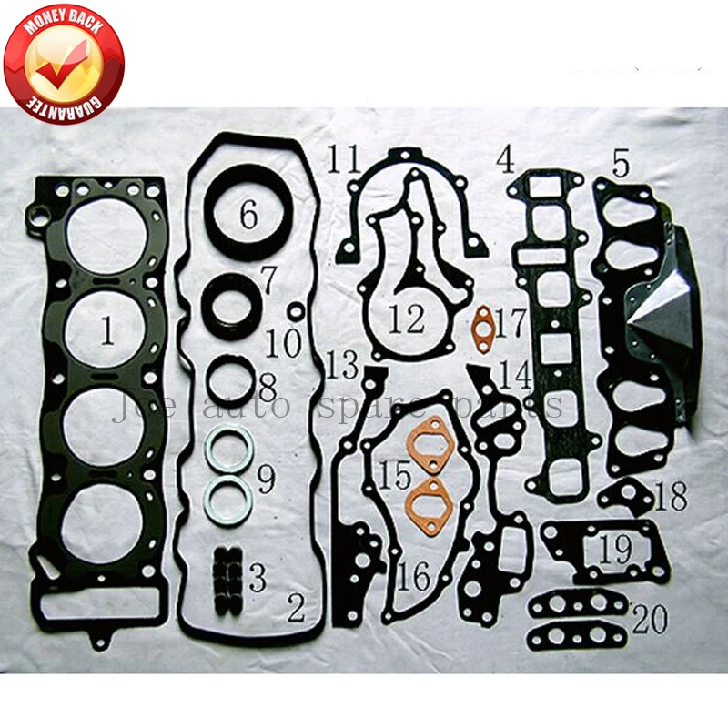 Полный комплект прокладок для Toyota Celica coupe/Cressida универсал 2.0L 1972cc 81 85 50099000 04111 37022