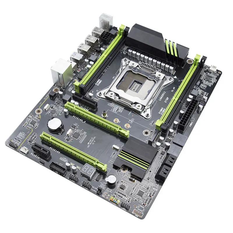 Cheap  X79P Motherboard LGA2011 ATX USB3.0 Sata3 Pci-E NVME M.2 Ssd Support REG ECC Memory And Xeon E5 Pro