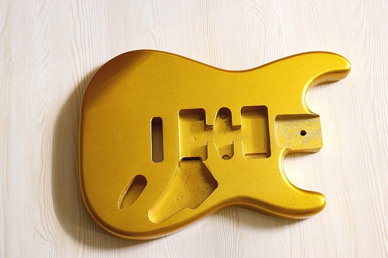 

Metal gold and Metal silver color and metal darker gold ST electric guitar body
