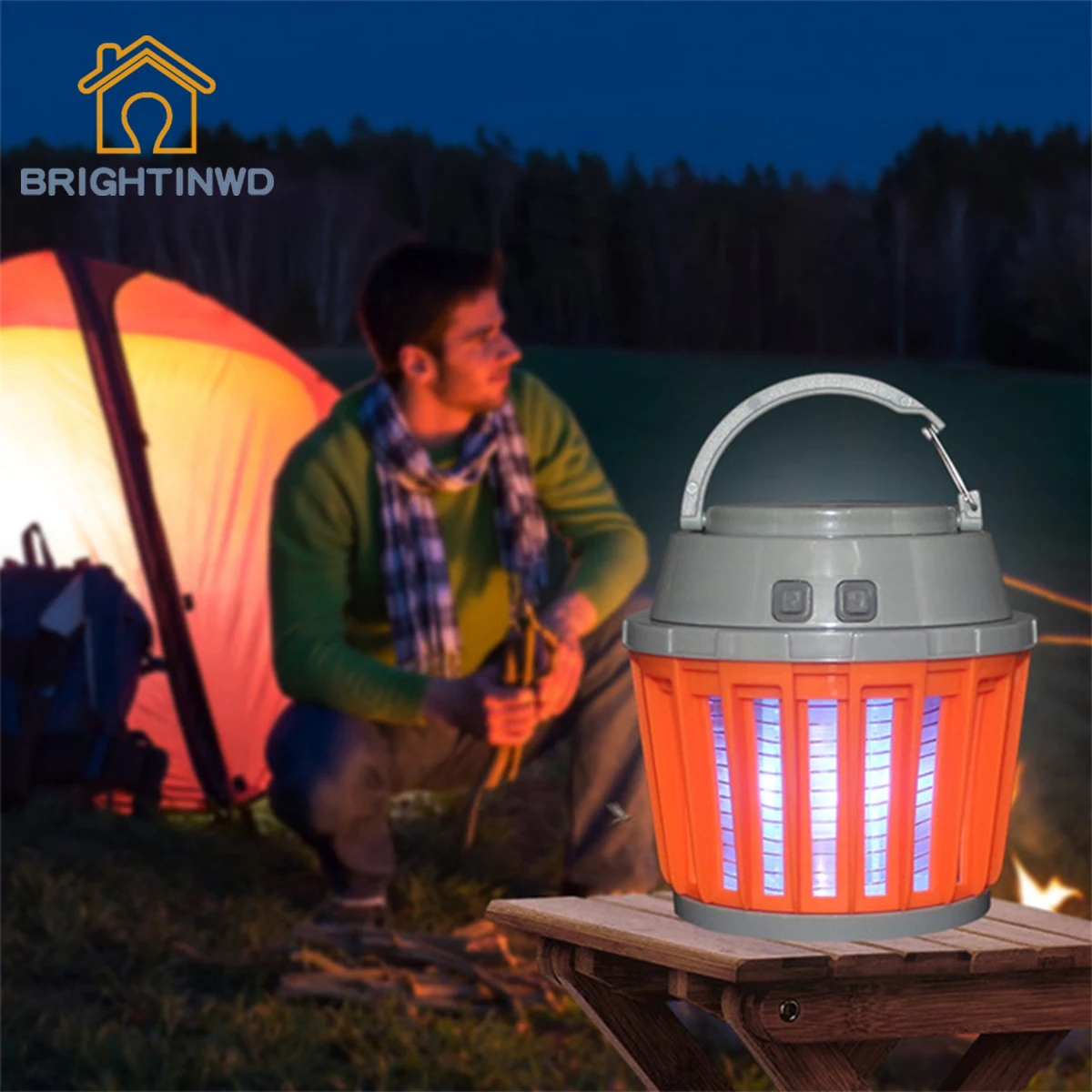

Portable Camping Lantern Tent Light Mosquito Killer Portable IPX65 Waterproof with 2000mAh Rechargeable Battery