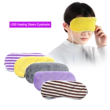 1 шт. перерабатываемая Горячая USB нагревательная паровой наглазник Лавандовая маска для глаз с подогревом против темных кругов повязка для глаз Массажер для сна спа-повязка для глаз
