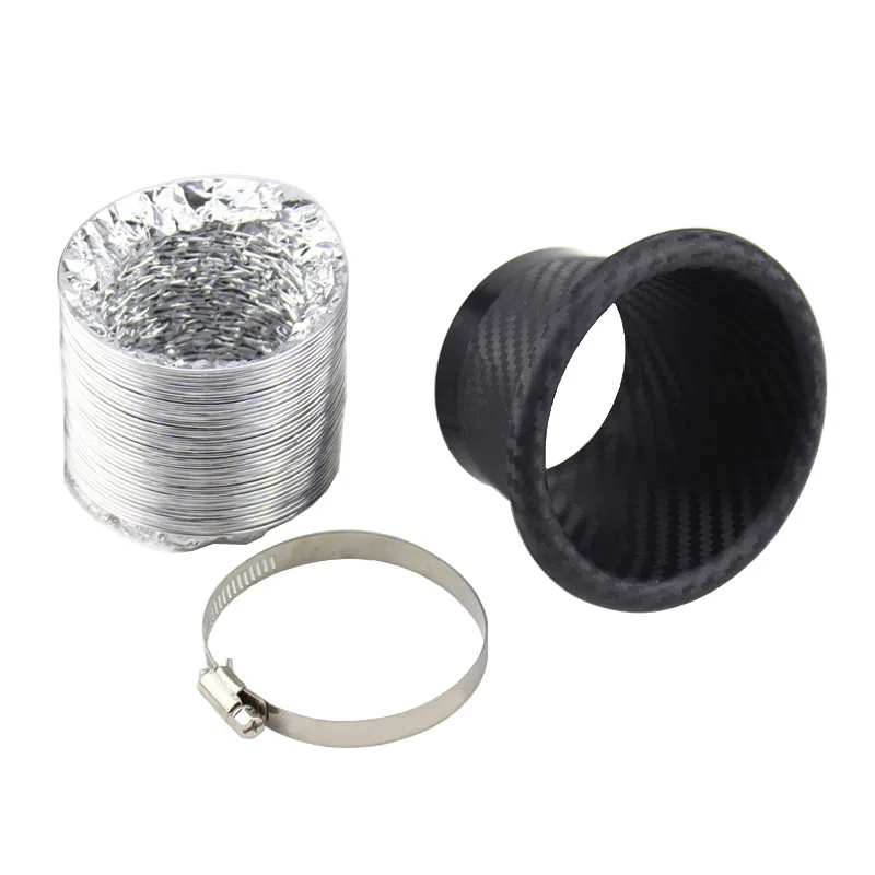 

Universal Car ABS Carbon Fiber Car Turbo Air Intake Pipe Turbine Inlet Pipe Air Funnel