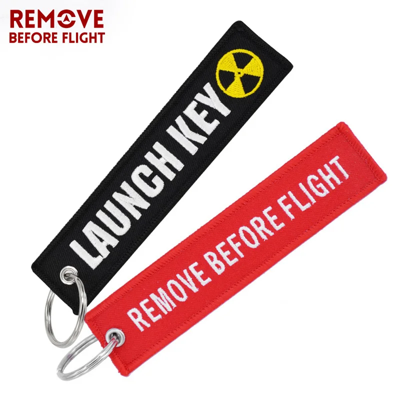 New Fashion Nuclear Launch Key Chain Bijoux Keychain for Motorcycles and Cars Gifts Tag Embroidery Key Fobs OEM Keychain Bijoux 0