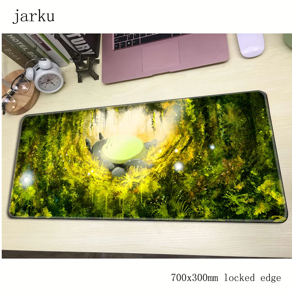 Tonari no Totoro pad мышь computador игровая мышь pad 700x300X2 мм padmouse Большой Аниме Коврик для Мыши Эргономичный гаджет офисные настольные коврики