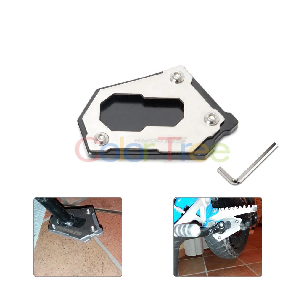 

Side Stand Kickstand Enlarge Extension Pad Enlarger Support Extension For BMW R1200GS ADV Adventure 2014-2016