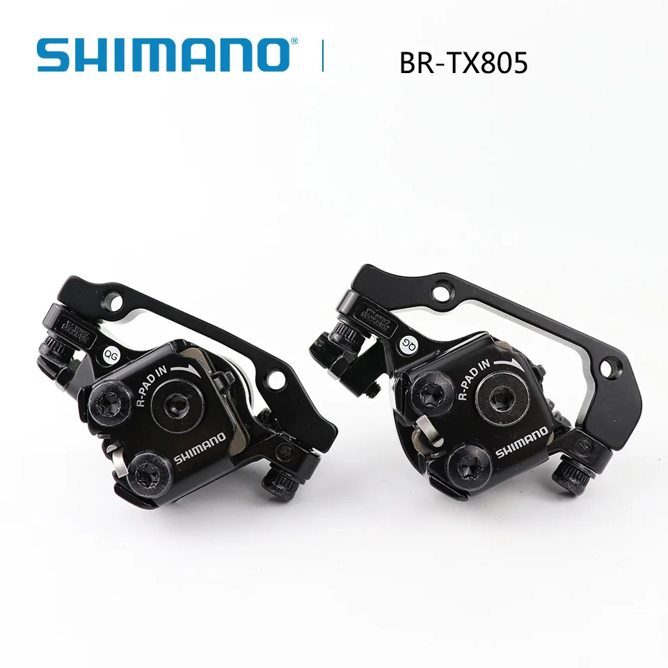 Shimano Tourney TX805 дисковый тормозной суппорт с резиновыми накладками передний задний MTB механический дисковый тормоз обновление для m375