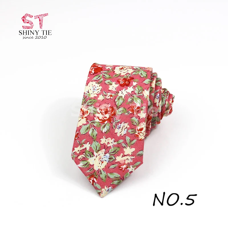 Мужской s модный галстук летний брендовый хлопковый галстук мягкий цветочный узкий галстук для мужчин ручной работы досуг галстук Gravata - Цвет: 5