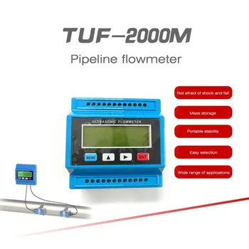 

TUF-2000M TM-1 Portable Digital Ultrasonic Flowmeter Flow Meter Tester Heat Water Flow Meter With RS-232 Output Easy Installatio