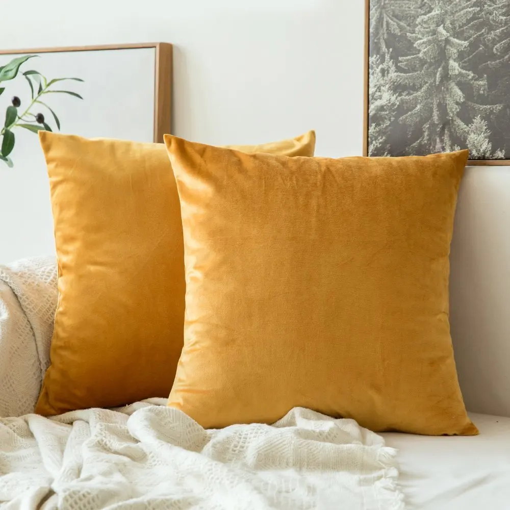 

Amduine Velvet Cushion Cover Fashion Simple High Quality Soft Pillowcase For Home Party Festival Car Chair Decoration