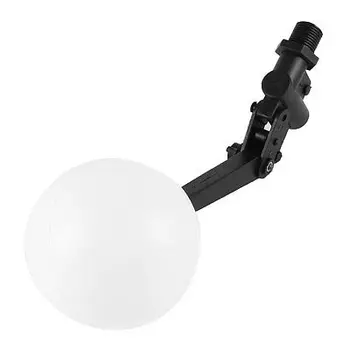 

Tank Pool Liquid Level Plastic Floating Ball Valve 1/2 PT Threaded Black White