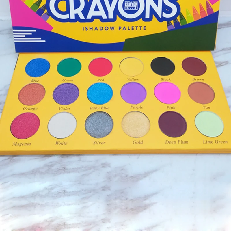 

18 Colors Eyeshadow Palette Waterproof Long Lasting Iluminador Shimmer Matte Beauty Makeup Smoky Maquiagem Glitter EyeShadow Set