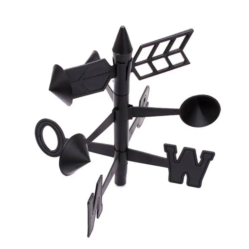 Mayitr Multifunction Outdoor Garden Weather Station Meteorological Measurer Vane Tool Wind Rain Gauge Temperature Instruments
