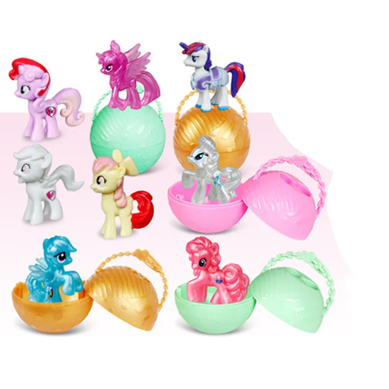 Lol pet pony 7 см ПВХ раздельный яичный шар 4 слоистая пленка деформационный