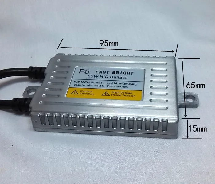 Быстрее, чем OEM балласт, F5 светильник fast BRIGHT переменного тока 55 Вт Цифровой балласт XENON HID, яркий в одну секунду Металл HID тонкий балласт