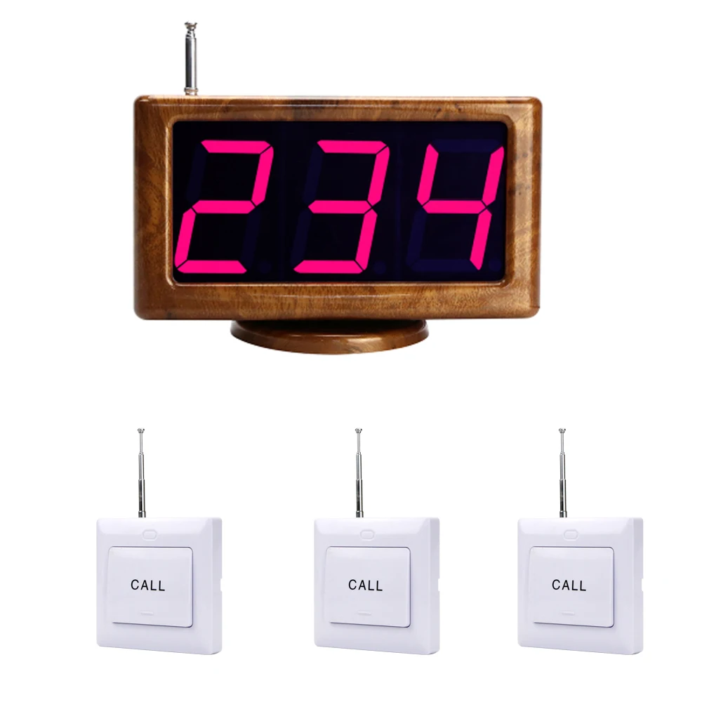 

JINGLE BELLS wireless calling system 3 call buttons+1 receiver/buttons sticked on the wall restaurant service equipment