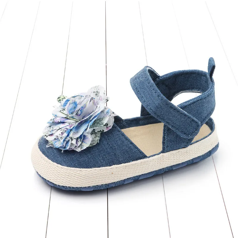 Лето Neugeborenes kind syauglingsbaby-myadchen-nette bluumen-Sandale-Sommerkrippe-Schuhe - Цвет: C