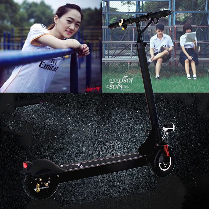 Excellent Mini folding electric bicycle for adult  intelligent  400W10AH waterproof ABS Low noise Ultralight drives a portable scooter 1