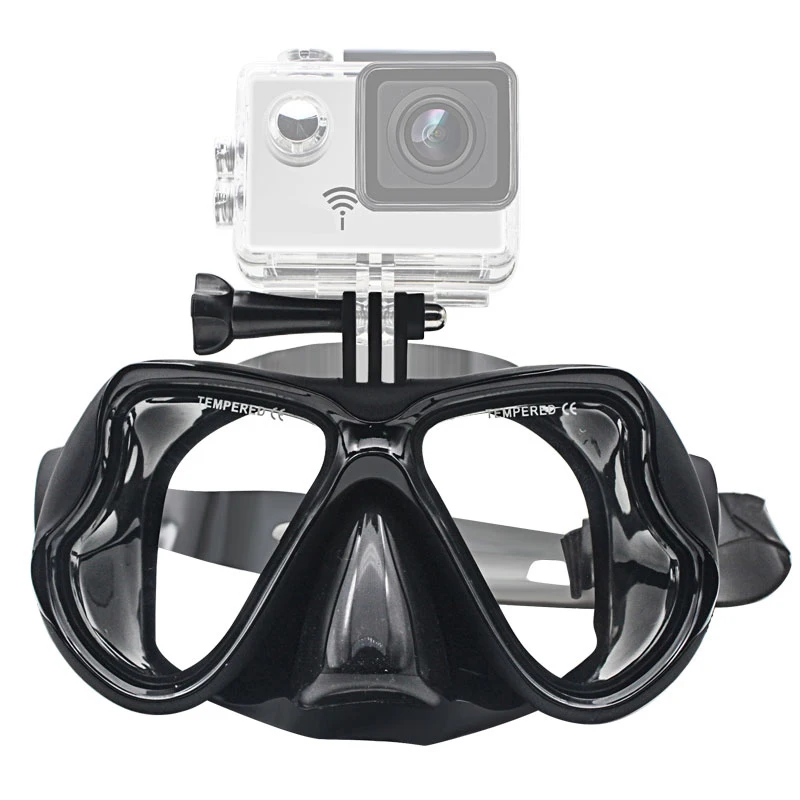 Маска для плавания из закаленного стекла маска для дайвинга для GoPro Hero 7 6 5 4 3 для Xiaomi Yi 4K Sjcam Eken маска для подводного плавания для Go Pro Аксессуары