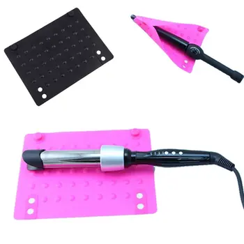 

1 Pcs Silicone Non-slip Mat Salon Hair Curler Hair Straightener Insulation Pads New High Quality Protection Pad Hair Rollers